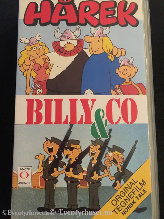 Hårek / Billy & Co. 1990. Vhs. Vhs