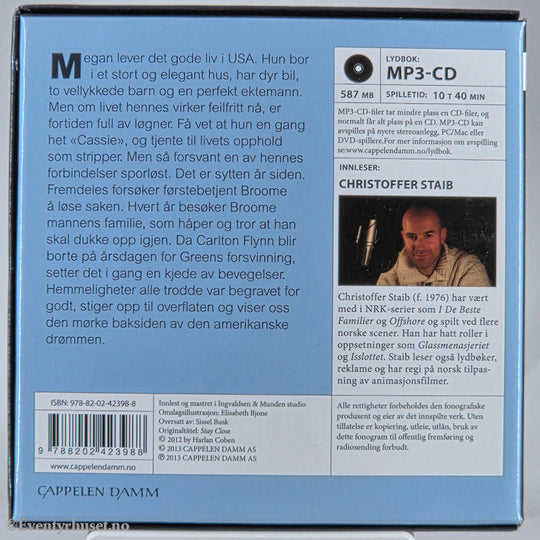 Harlan Coben 2008 Vær hos meg. Lydbok på CD.