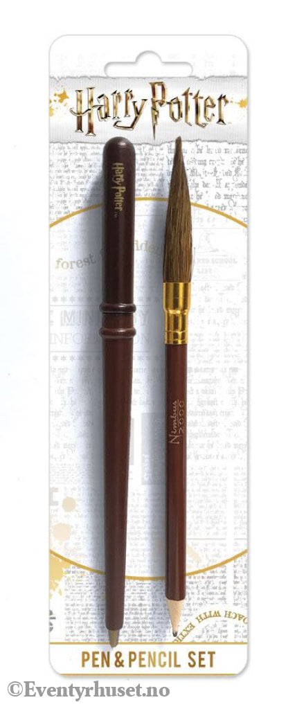 Harry Potter 2-Piece Stationery Set Wand & Broom Home & Gifts