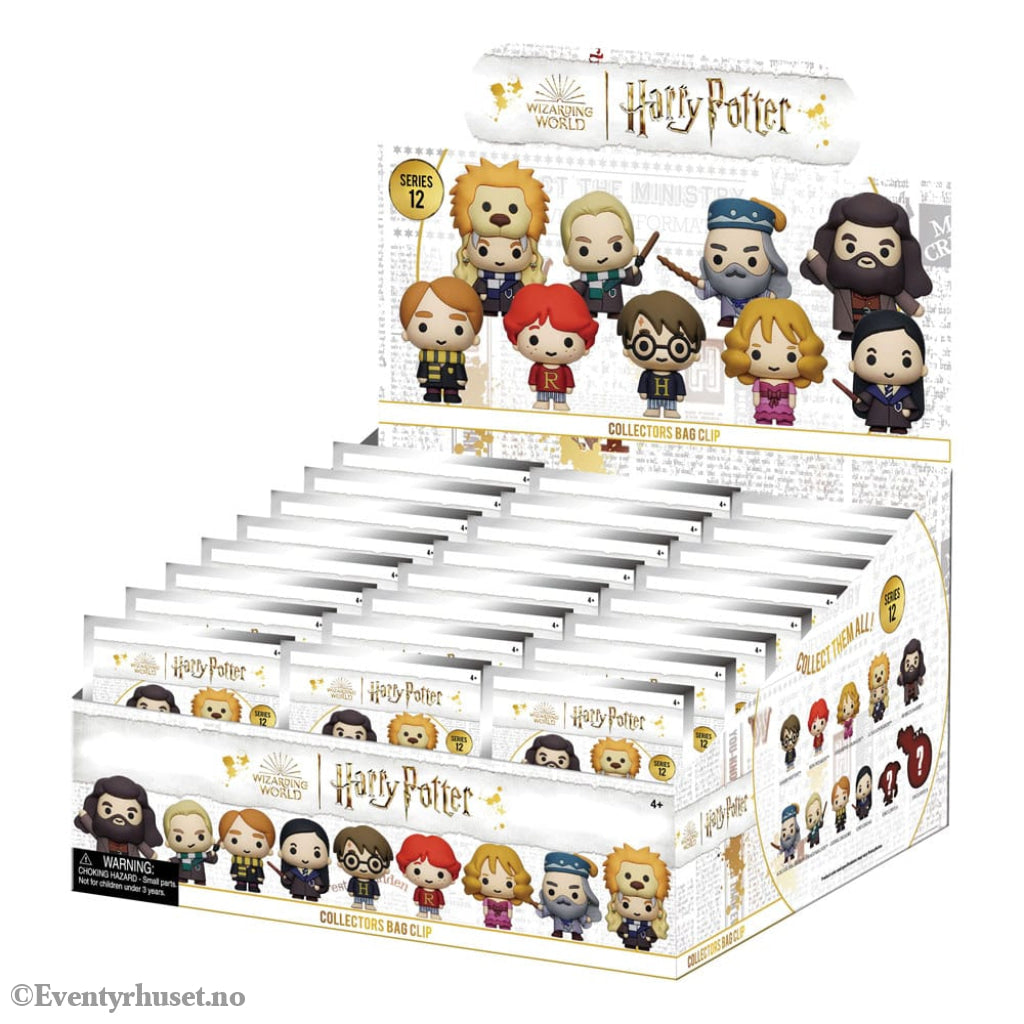 Harry Potter 3D PVC Bag Clips Series 12 Display (24) Fashion & Accessories