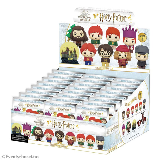 Harry Potter 3D PVC Bag Clips Series 8 Display (24) Fashion & Accessories