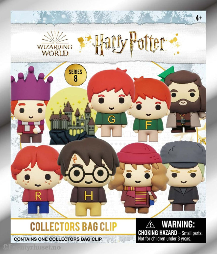 Harry Potter 3D PVC Bag Clips Series 8 Display (24) Fashion & Accessories