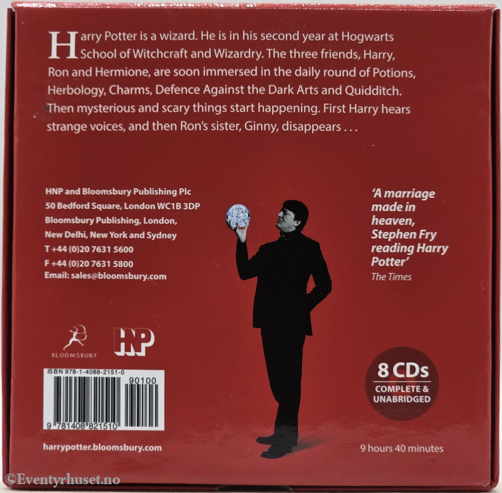 Harry Potter and the Chamber of Secrets – J.K. Rowling . Lydbok på CD.