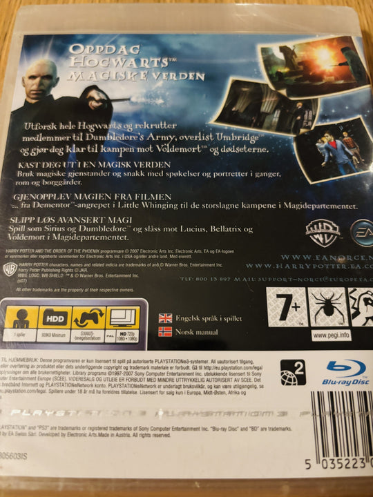 Harry Potter and the Order of the Phoenix. PS3. Ny I plast!