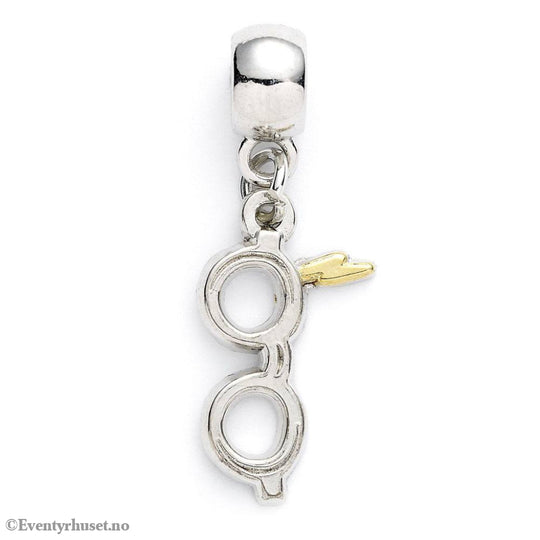 Harry Potter Charm Lightning Bolt with Glasses (silver plated) Fashion & Accessories