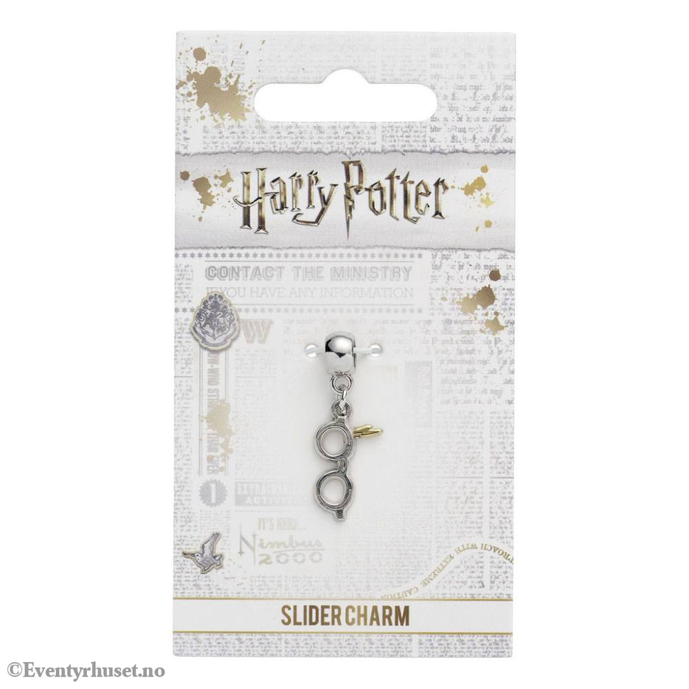 Harry Potter Charm Lightning Bolt with Glasses (silver plated) Fashion & Accessories