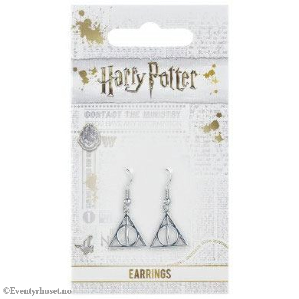 Harry Potter Deathly Hallows Earrings (silver plated) Fashion & Accessories