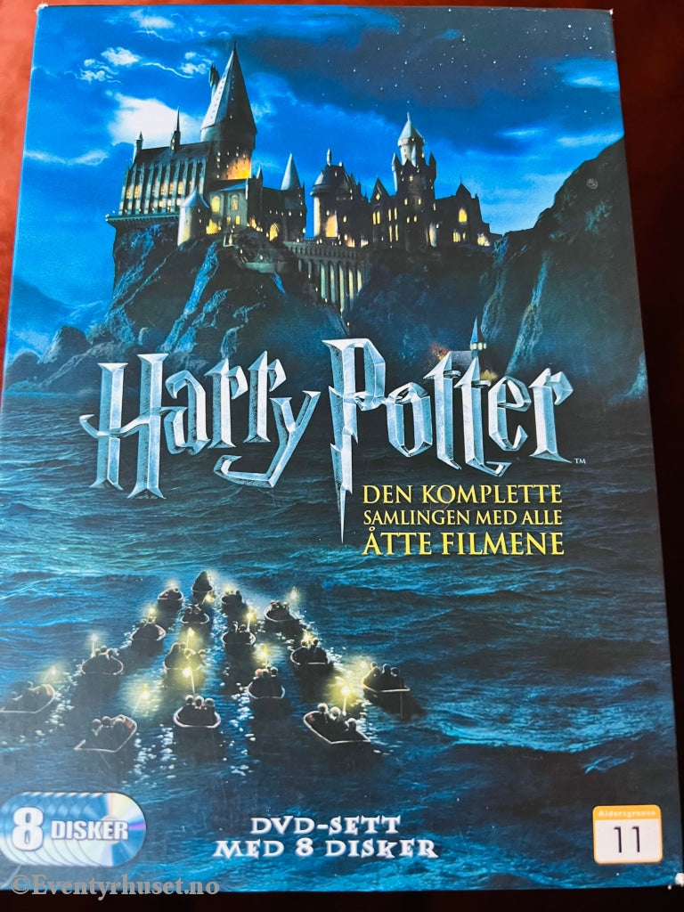 Harry Potter - Den Komplette Samlingen. Dvd Samleboks.