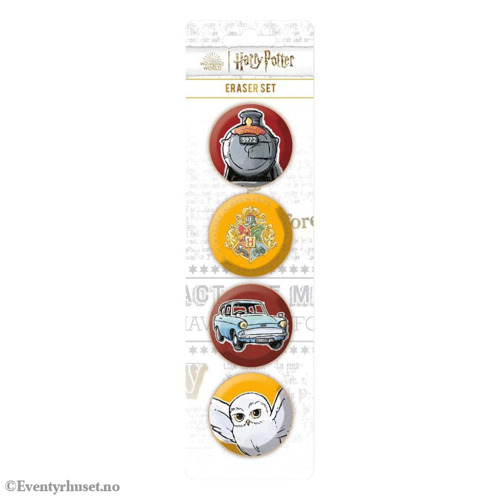 Harry Potter Eraser 4-Pack Home & Gifts