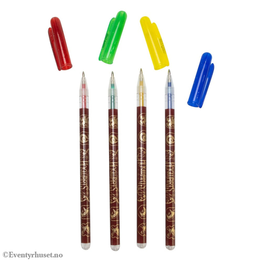 Harry Potter Gel Pens 4-Pack Colourful Crest Home & Gifts
