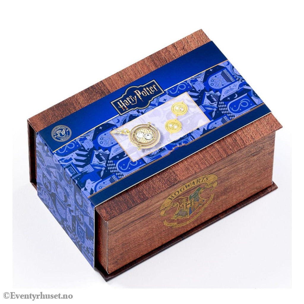 Harry Potter: Hermoine Potions Time Turner Necklace and Earrings Gift Set (Golden Tone) Fashion & Accessories