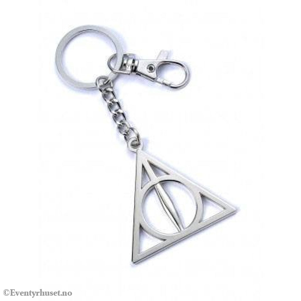 Harry Potter Keychain Deathly Hallows (silver plated) Fashion & Accessories