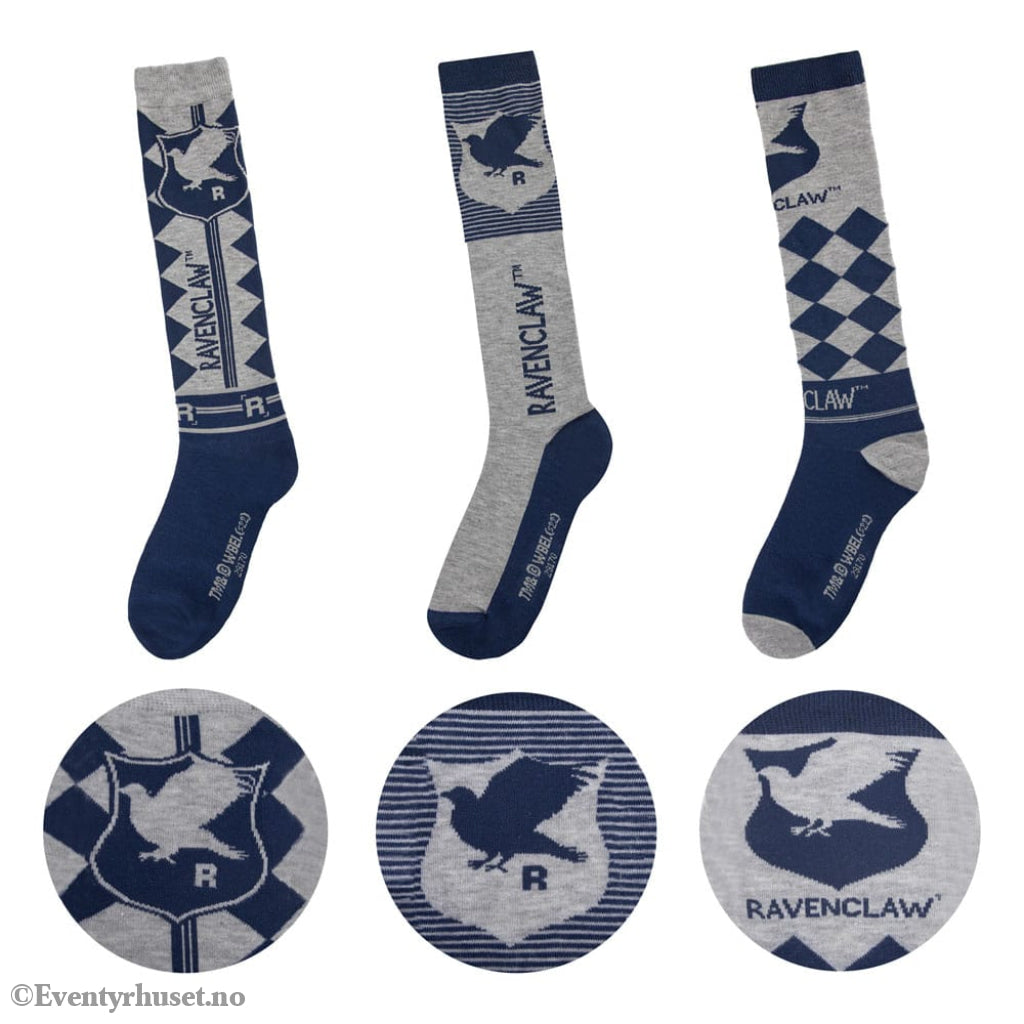 Harry Potter Knee-high socks 3-Pack Ravenclaw Fashion & Accessories