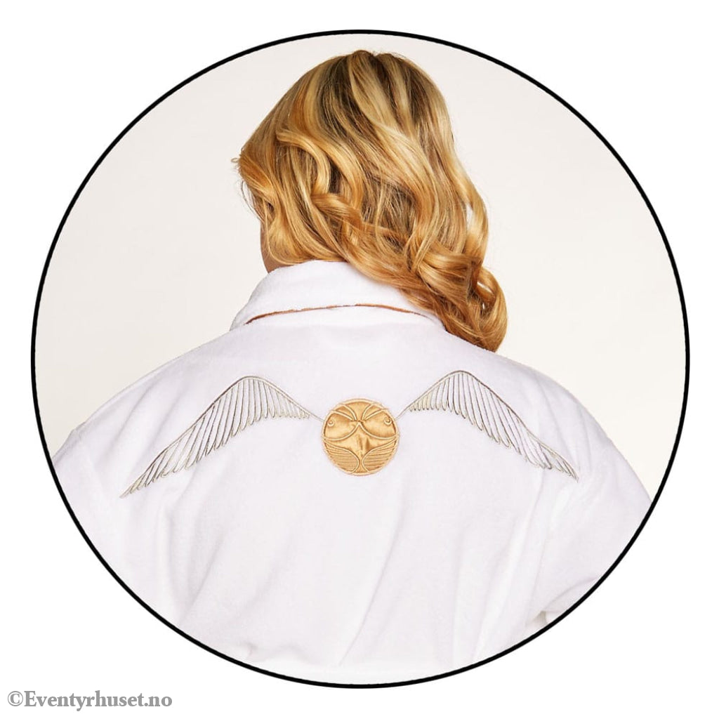 Harry Potter Ladies Fleece Bathrobe Golden Snitch Fashion & Accessories