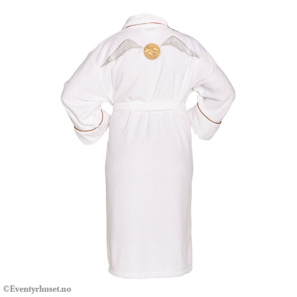 Harry Potter Ladies Fleece Bathrobe Golden Snitch Fashion & Accessories