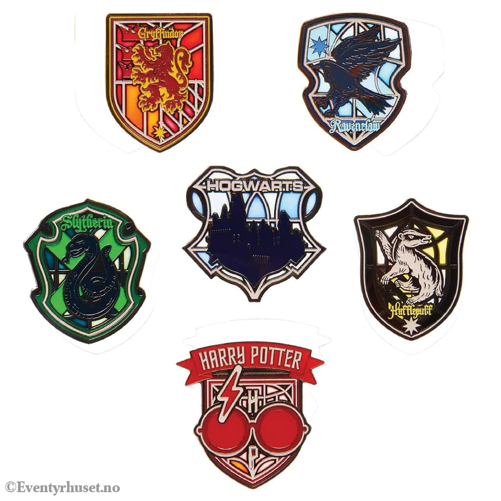 Harry Potter Loungefly Enamel Pins Stained Glass Display (12) Fashion & Accessories