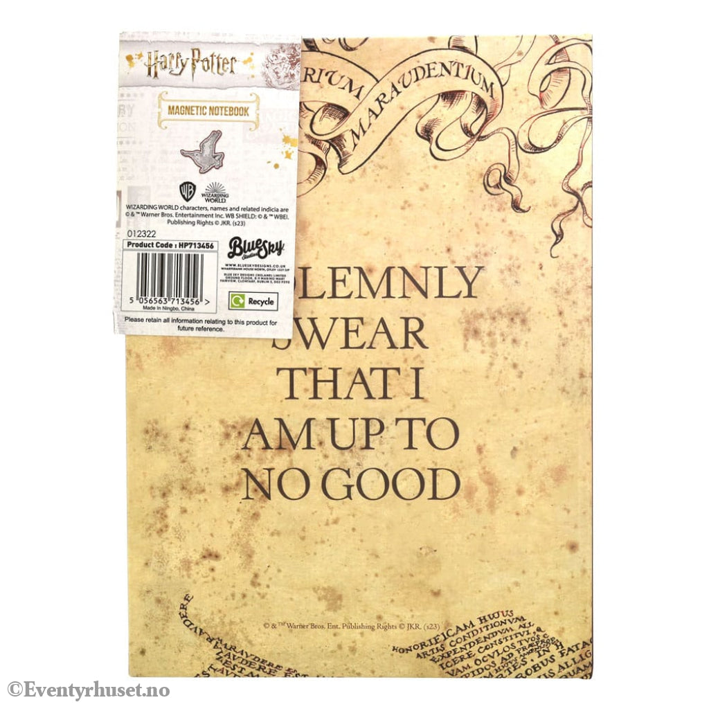 Harry Potter Magnetic A5 Notebook Marauders Map Home & Gifts