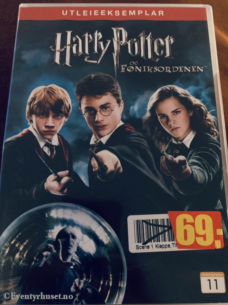 Harry Potter Og Føniksordenen. Dvd. Utleieeksemplar! Dvd
