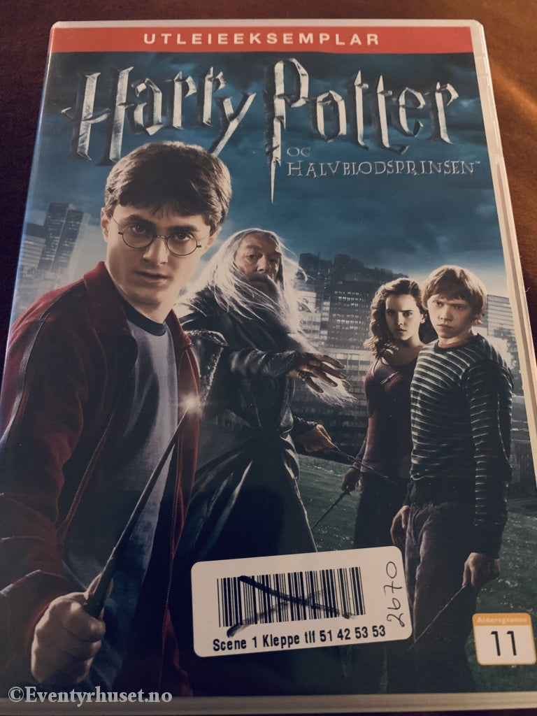 Harry Potter Og Halvblodsprinsen. Dvd. Utleieeksemplar! Dvd