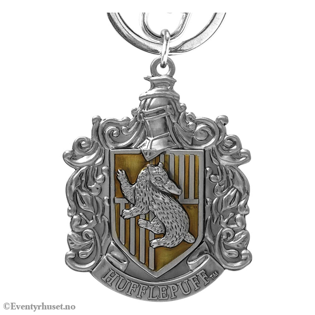 Harry Potter Pewter-Keychain Hufflepuff Crest Fashion & Accessories