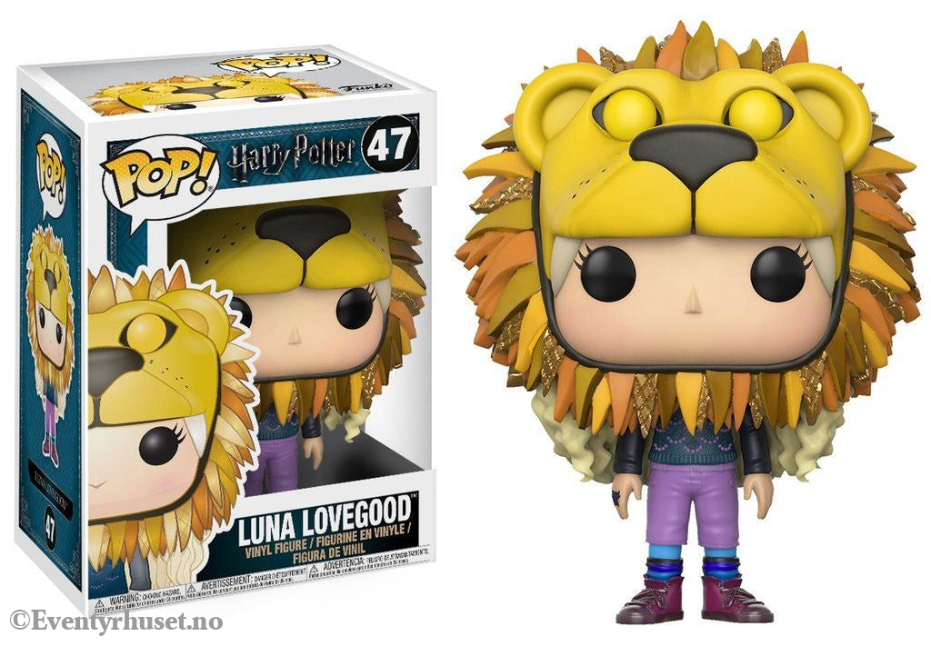 Harry Potter POP! Movies Vinyl Figure Luna Lovegood with Lion Head 9 cm Collectibles