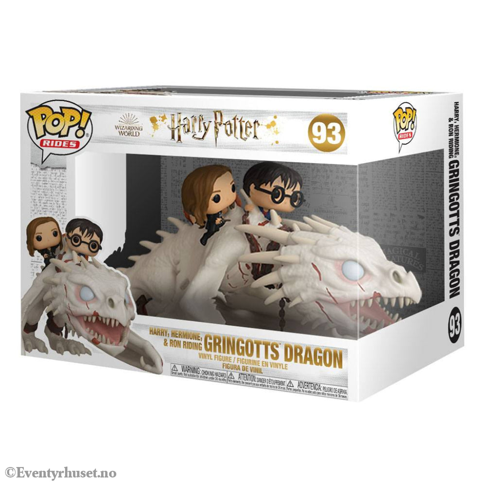 Harry Potter POP! Rides Vinyl Figure Dragon w/Harry Ron & Hermione 15 cm Collectibles