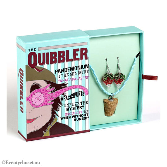 Harry Potter: Quidditch Luna Beaded Cork Charm Necklace and Radish Earrings Gift Set Fashion & Accessories