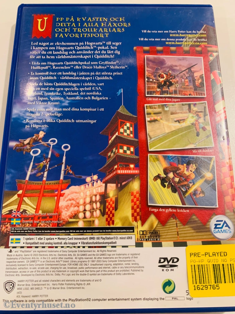 Harry Potter - Quidditch World Cup. Ps2. Ps2