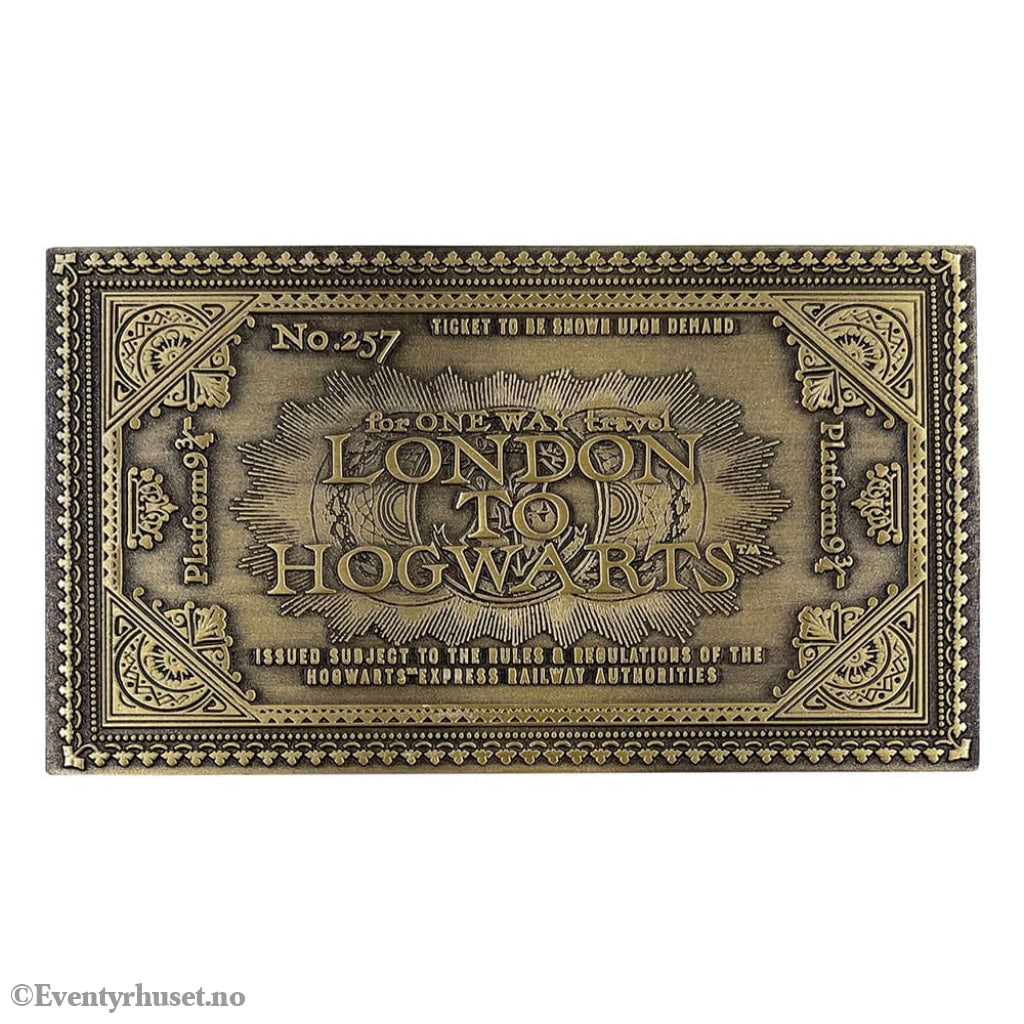 Harry Potter Replica Hogwarts Train Ticket Limited Edition Collectibles