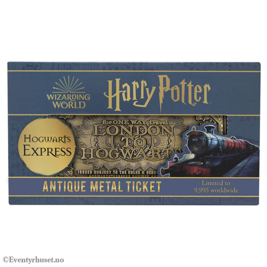 Harry Potter Replica Hogwarts Train Ticket Limited Edition Collectibles