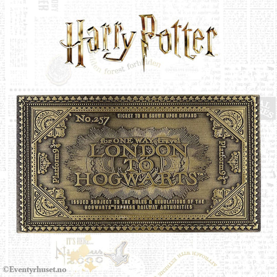 Harry Potter Replica Hogwarts Train Ticket Limited Edition Collectibles