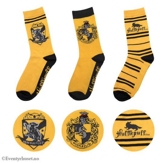 Harry Potter Socks 3-Pack Hufflepuff Fashion & Accessories