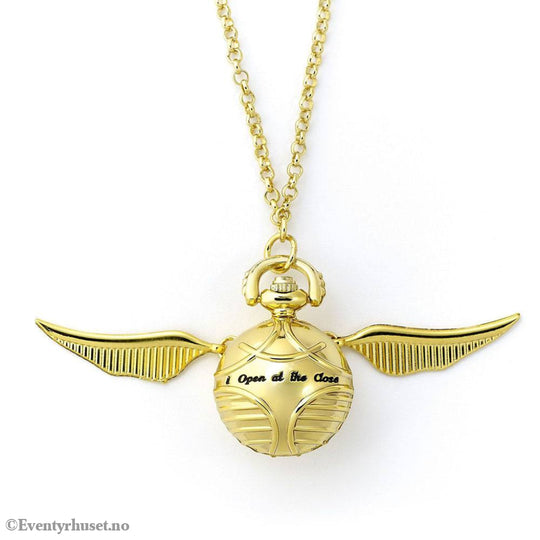 Harry Potter Watch Necklace Golden Snitch (gold plated) Fashion & Accessories