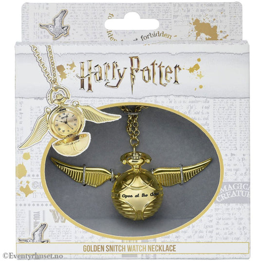 Harry Potter Watch Necklace Golden Snitch (gold plated) Fashion & Accessories