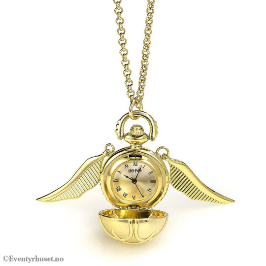 Harry Potter Watch Necklace Golden Snitch (gold plated) Fashion & Accessories