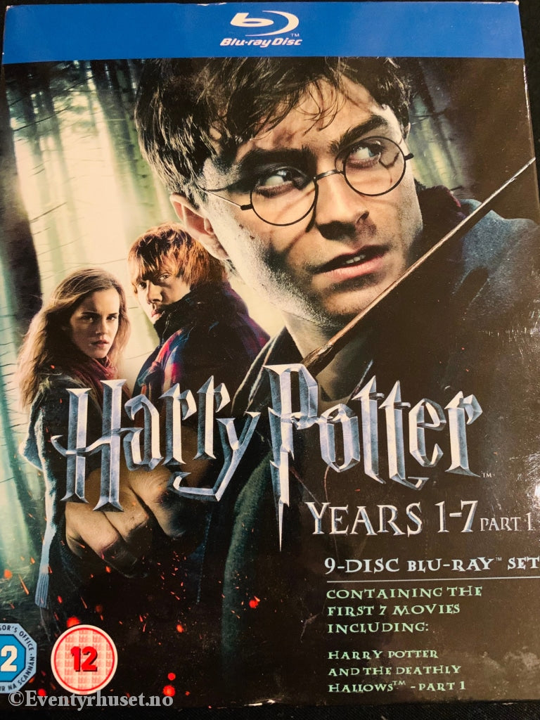 Harry Potter. Years 1-7. 9-Disc Collection. Blu-Ray Samleboks. Disc