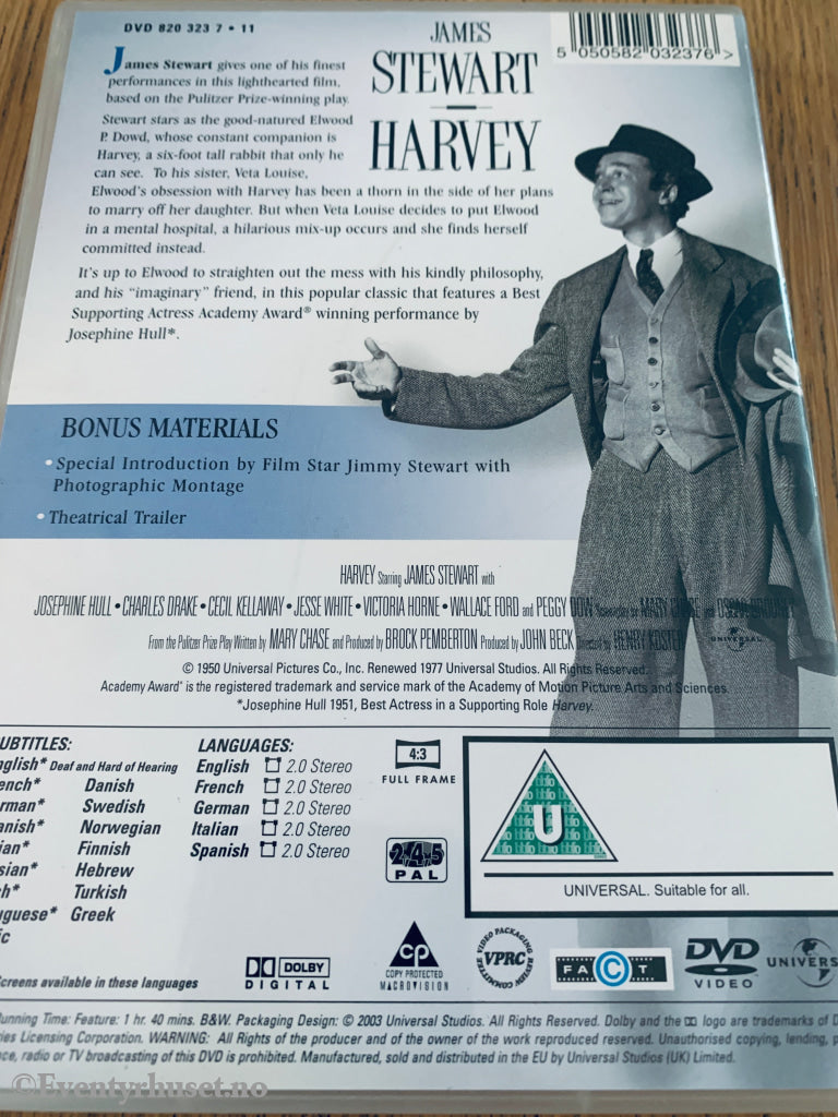 Harvey (1950). DVD.