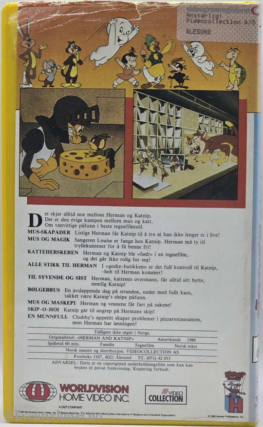 Harvey Cartoon Classics: Herman and Katnip (1995). VHS.