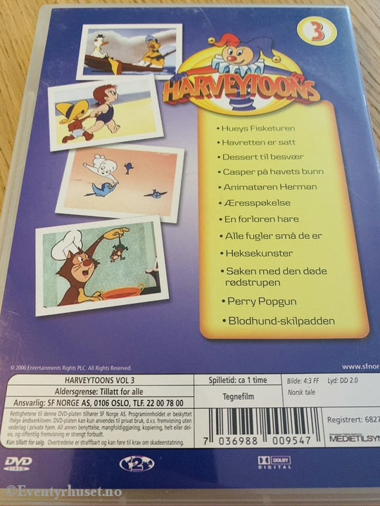 Harveytoons 3. Dvd. Dvd