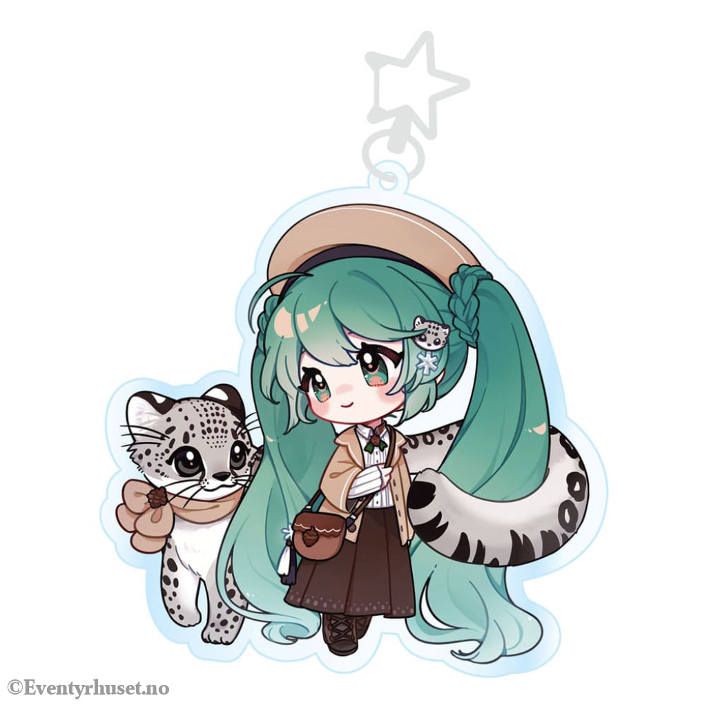 Hatsune Miku Acrylic Keychain Kawaii Winter Time Manga & Anime
