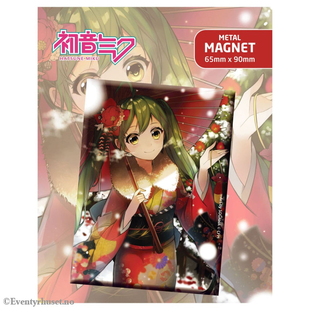 Hatsune Miku Fridge Magnet Hatsune Miku At Winter Manga & Anime