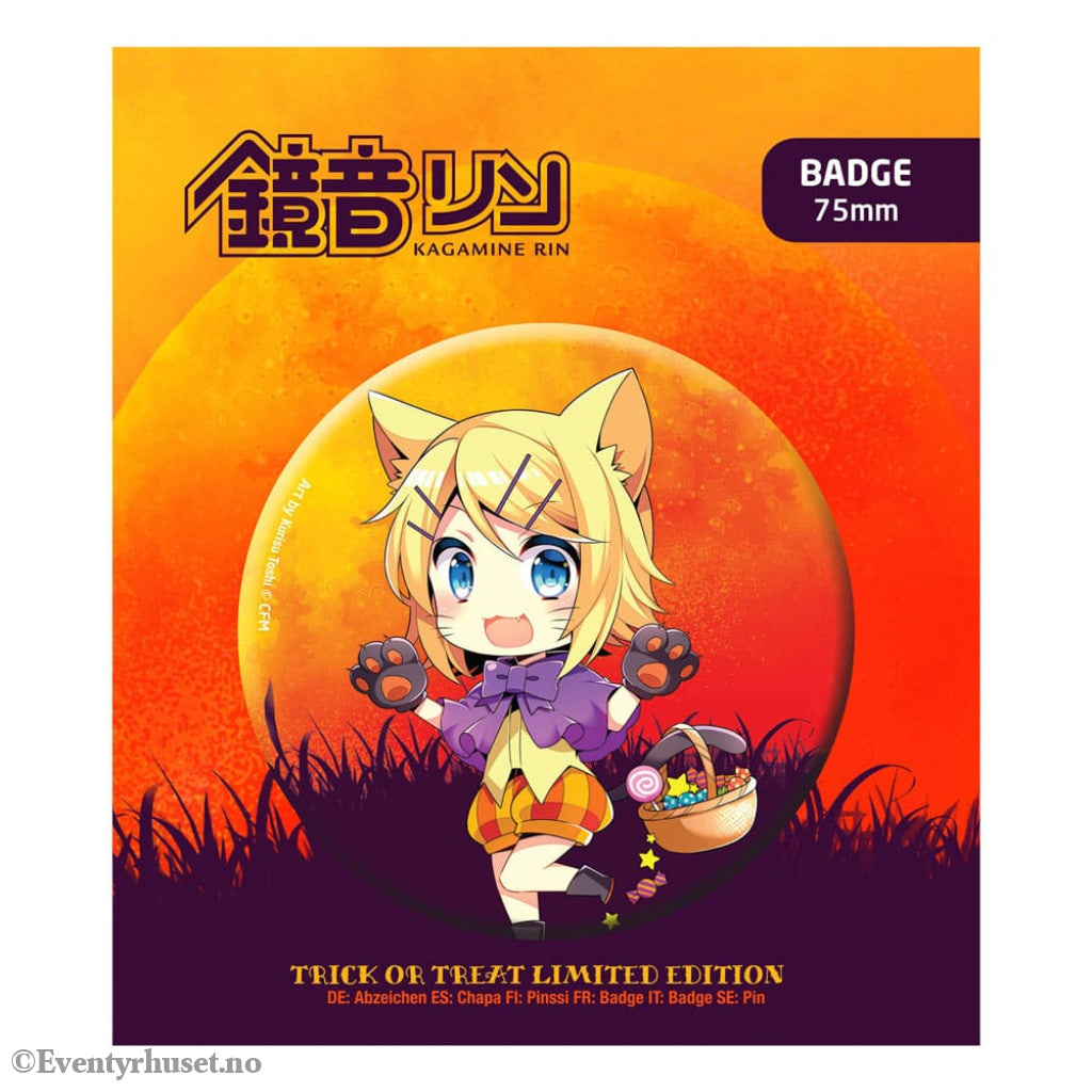 Hatsune Miku Pin Badge Halloween Limited Edition Kagamine Rin Manga & Anime