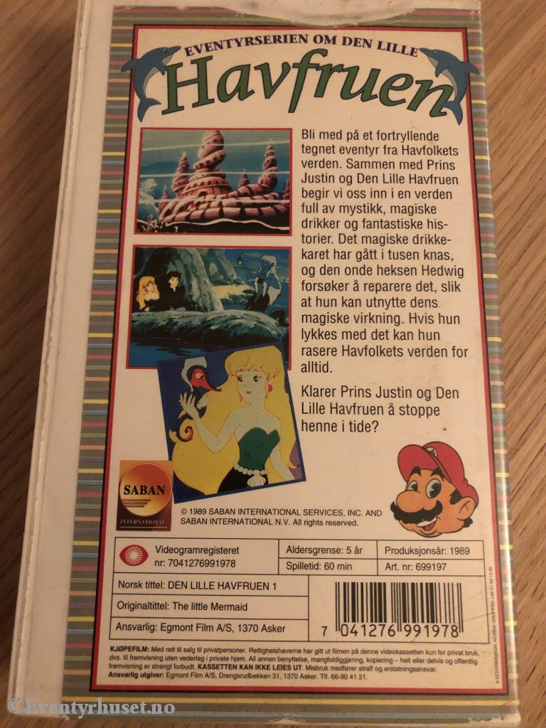 Havfruen. 1989. Vhs. Vhs