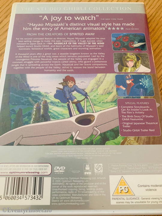 Hayao Miyazaki´s Nausicaä. Dvd. Dvd