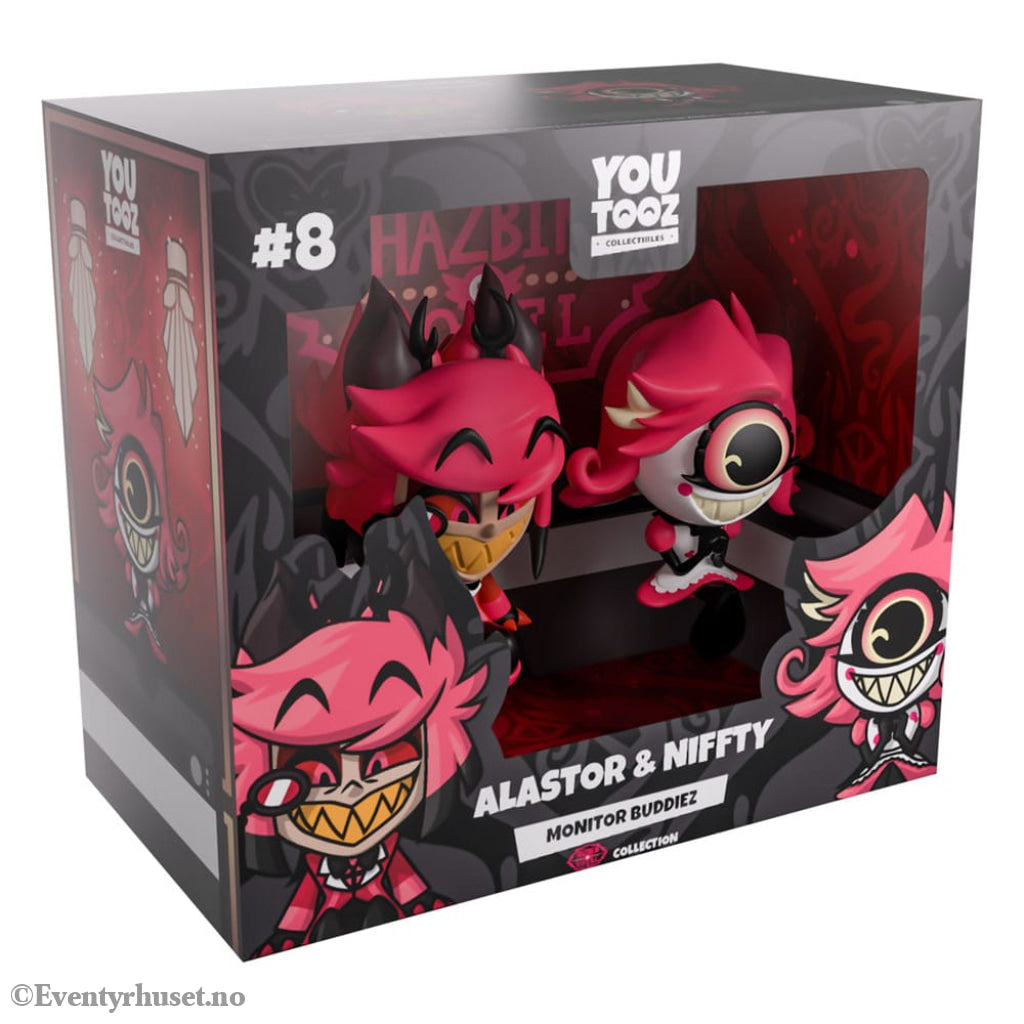 Hazbin Hotel Vinyl Figures Alastor & Niffty Monitor Buddiez