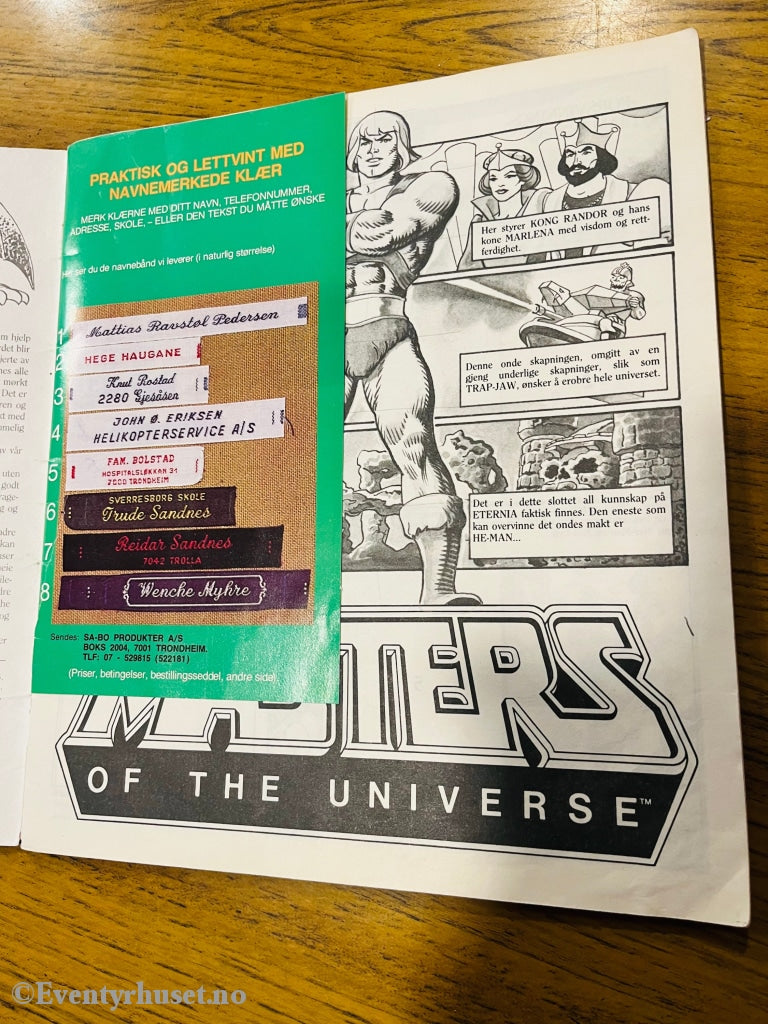 He-Man And The Masters Of The Universe (Motu). 1983. Klistremerkealbum. Klistremerkealbum