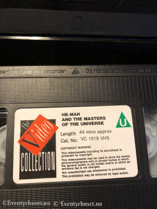 He-Man And The Masters Of The Universe (Motu). 1984. Vhs. Engelsk Tale. Vhs