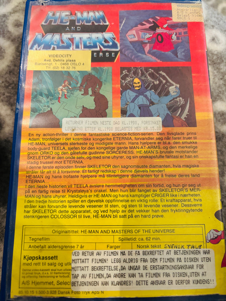 He-Man and The Masters of The Universe (MOTU). Vol. 1. 1983. VHS Big Box. VHS Big Box