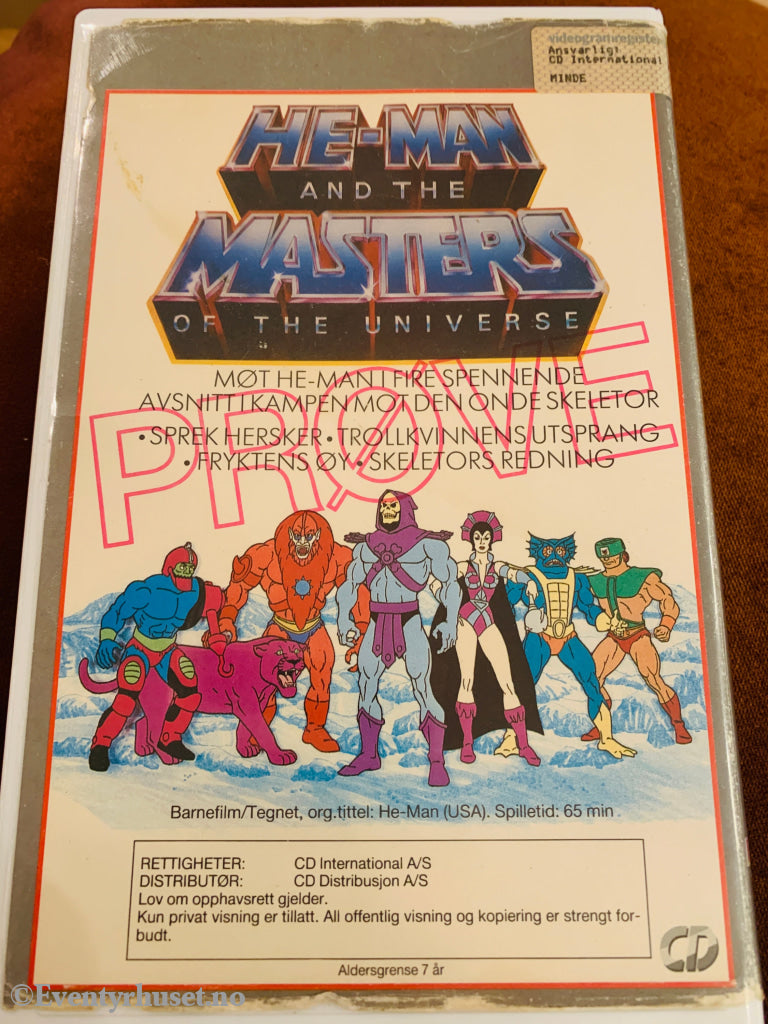 He-Man and the Masters of the Universe. VHS Big Box.