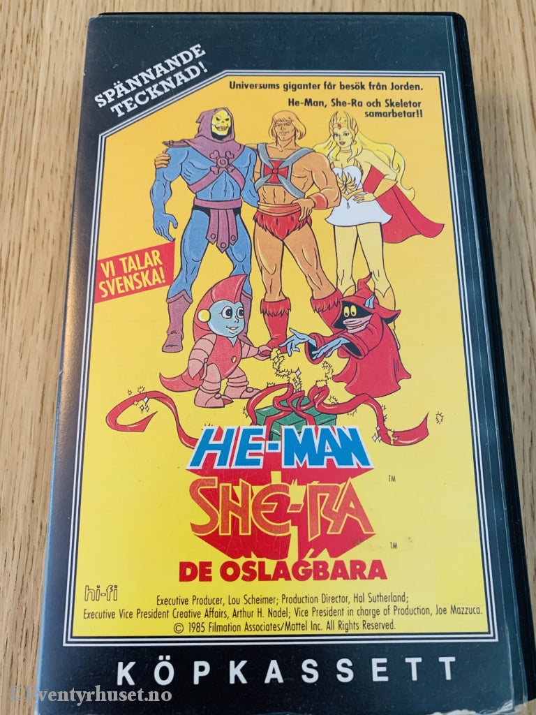 He-Man Og Masters Of The Universe (Motu). & She-Ra - De Oslagbara. Vhs. Vhs